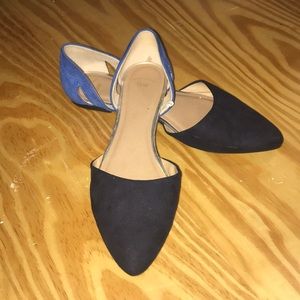 Gap Blue Size 9 pointed toe flats